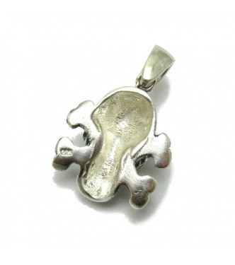 PE001216 Sterling silver pendant solid 925 Skull
